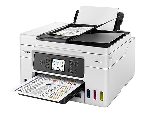 Canon MAXIFY GX4070 All in One WiFi Inktank Printer with FAX (Upto 6000 Mono Prints and 14000 Colour Prints) for Office, White Online at Low Prices in India | Canon Reviews & Ratings - Image 4