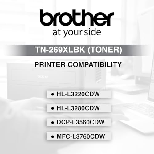 Brother Toner TN-269XLBK (Black Colour) Has 3000 Pages Yield Compatible with HL-L3220CDW HL-L3280CDW DCP-L3560CDW MFC-L3760CDW - Image 2