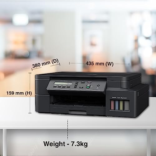Brother Dcp-T520W All-in One Ink Tank Refill System Solid Ink Printers with Built-in-Wireless Technology,Black - Image 5