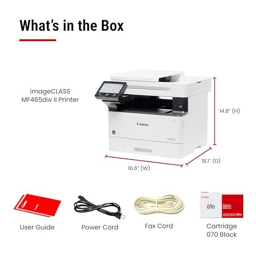 Canon imageCLASS MF465dw II Wireless Monochrome Laser Printer for Duplex Printing, White – Home Office, Small Office Printer with Print/Copy/Scan/Fax, 3 Year Limited Warranty, 42 PPM Amazon.in: Computers & Accessories - Image 8