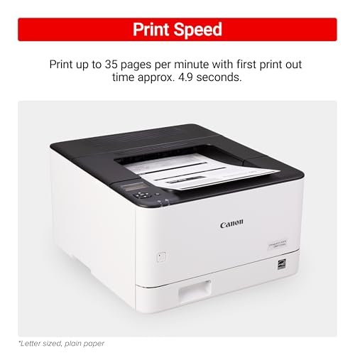 Canon imageCLASS LBP172dw – Monochrome Duplex, Wireless Laser Printer, Single Function, Home Office, Mobile Ready, 1 Year Limited Warranty, 35 PPM, White : Computers & Accessories - Image 6