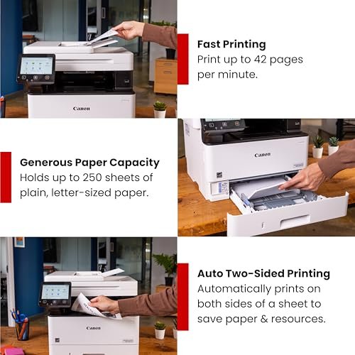 Canon imageCLASS MF465dw II Wireless Monochrome Laser Printer for Duplex Printing, White – Home Office, Small Office Printer with Print/Copy/Scan/Fax, 3 Year Limited Warranty, 42 PPM Amazon.in: Computers & Accessories - Image 3