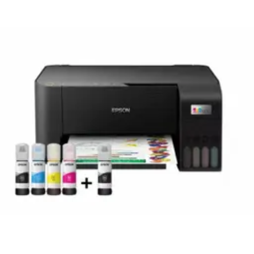 Epson EcoTank L3250 All-in-One Color Ink Tank Printer, Wi-Fi, For Home Use, Low Cost Printing, 33ppm Mono and 15ppm Color, Black
